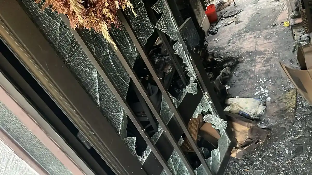 Brandschaden in einer Wohnung in Augsburg vor der Sanierung