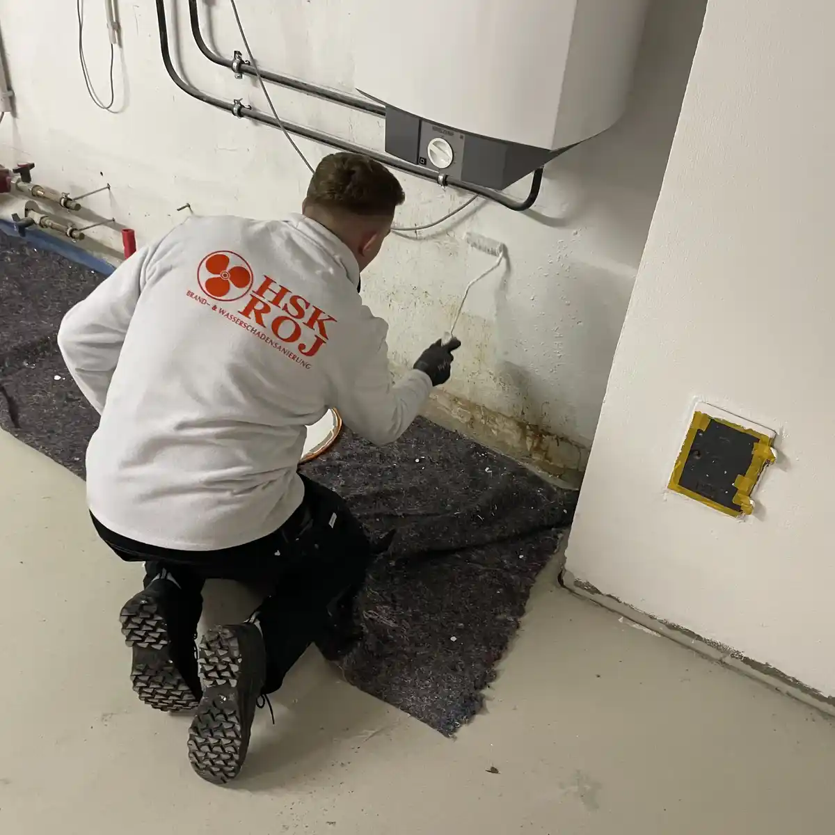 Malerarbeiten Wände streichen Brandschaden München Instandsetzung